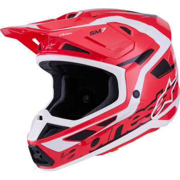 ALPINESTARS SM7 Helmet - Deed - Gloss Red/Black/White - Small 8302426-3139-S
