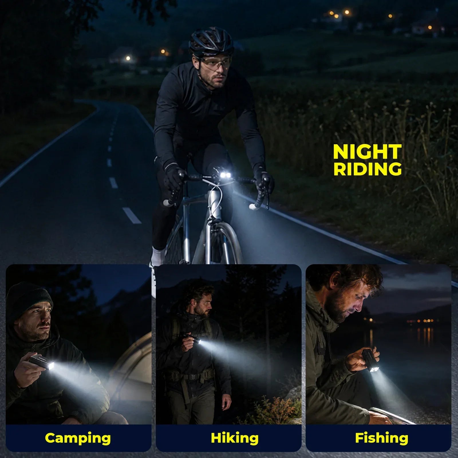 Bike Front Light 850 Lumen Rechargeable