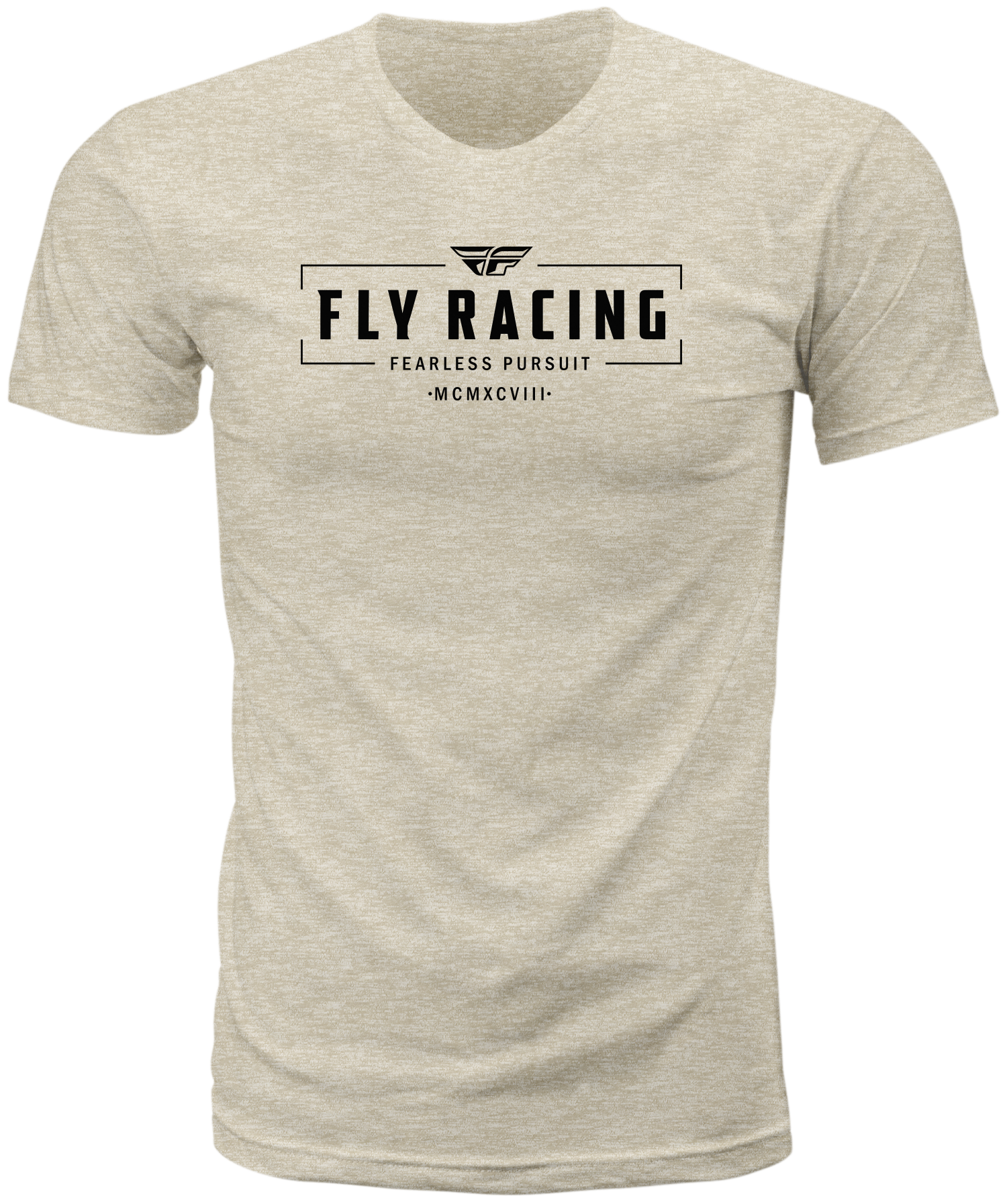 Fly Racing Fly Motto Tee Natural Md 352-0064M