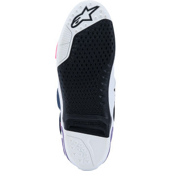 ALPINESTARS Tech 10 Boots - White/Violet/Navy/Pink Fluorescent - US 7 / EU 40.5 2010020-2780-7