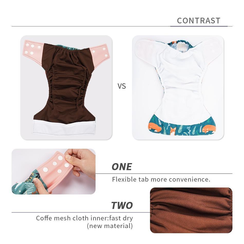 Trend New Print Eco-friendly Cloth Diaper Baby pocket Waterproof Carto ...