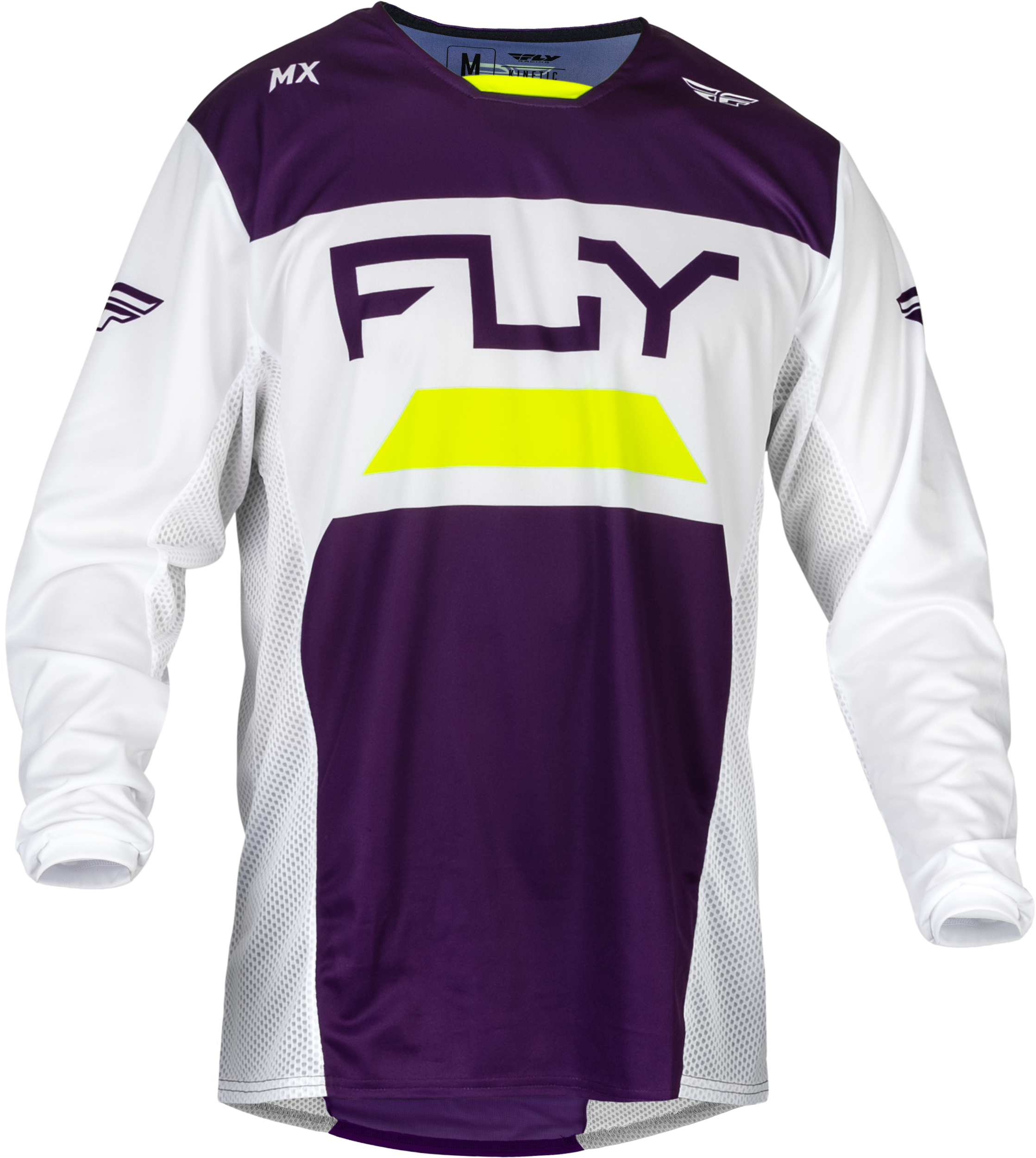 Fly Racing Kinetic Reload Jersey Deep Purple/White/Hi-Vis 2x 377-5212X