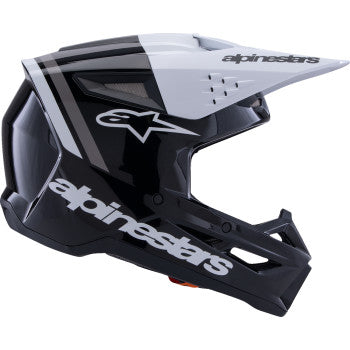 ALPINESTARS SM3 Helmet - Radium - Gloss Black/White/Gray - Large 8300826-1546-L