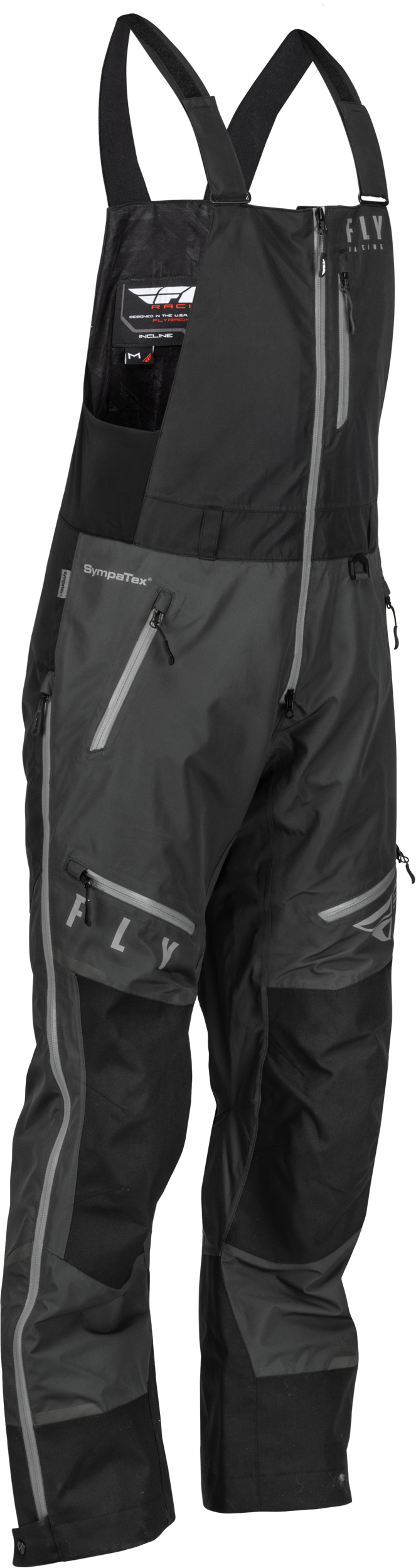 Fly Racing Incline Bib Black/Charcoal Lg 470-4242L