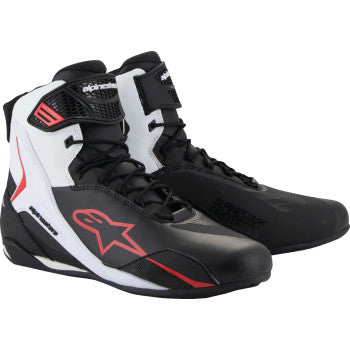 ALPINESTARS Faster-4 Shoes - Black/White/Red - US 7 2510425-123-7
