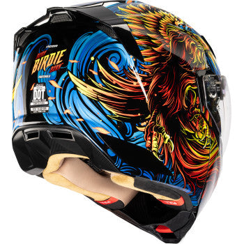 ICON Threshold™ Modular Helmet - Burn Birdie Burn - Blue - Small 0100-2722