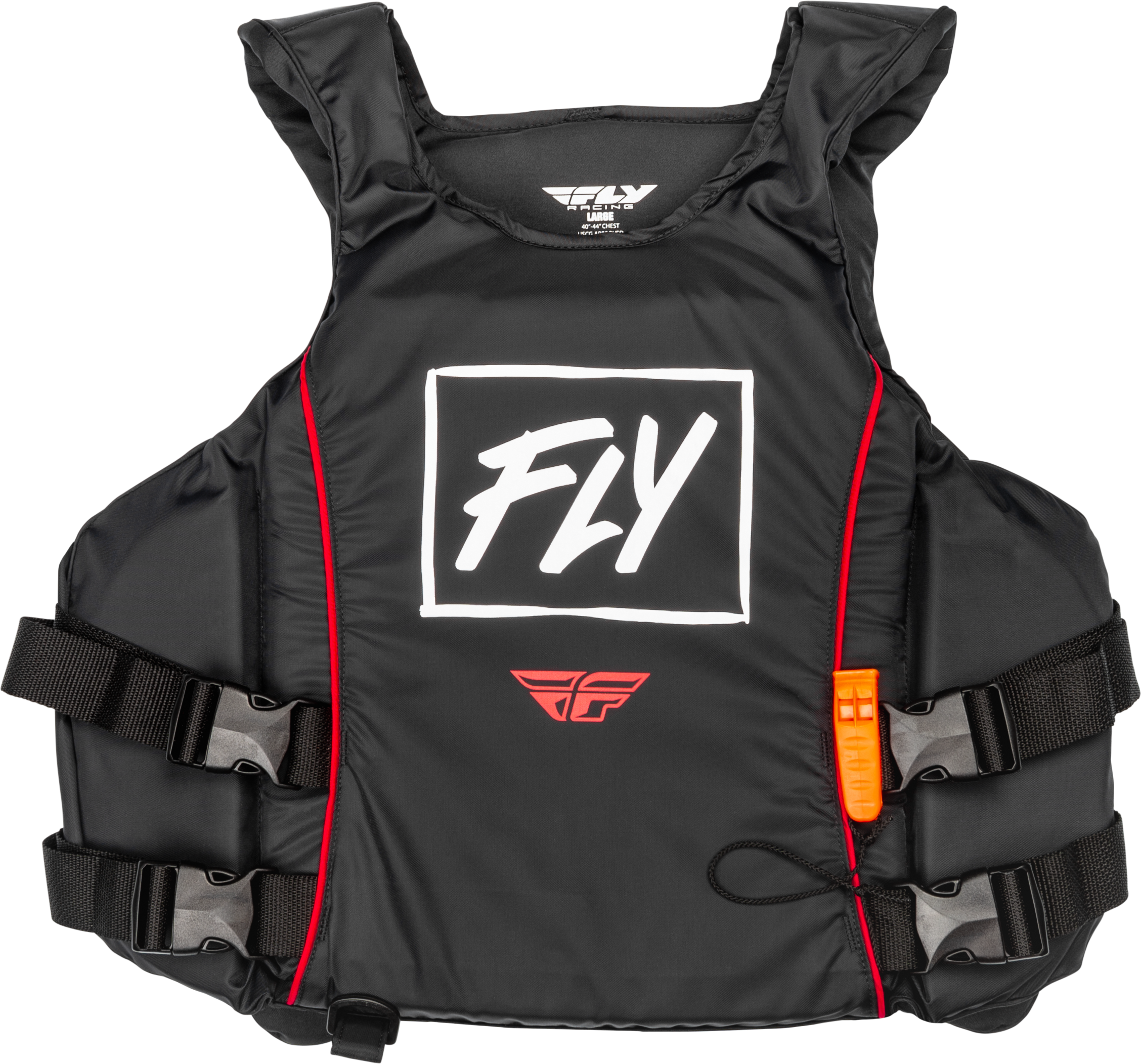 Fly Racing Pullover Flotation Vest Black/White/Red Xl 221-30300X