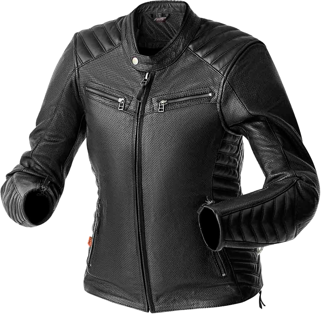 RST Womens Roadster Air D3o Jacket Black Leather Lg 556-3644014