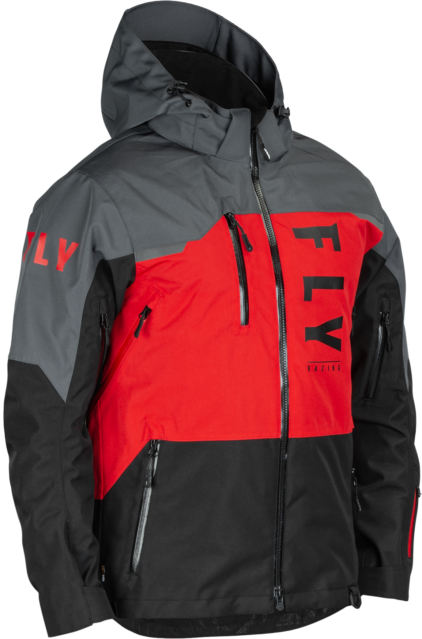 Fly Racing Carbon Jacket Black/Grey/Red 2x 470-52012X