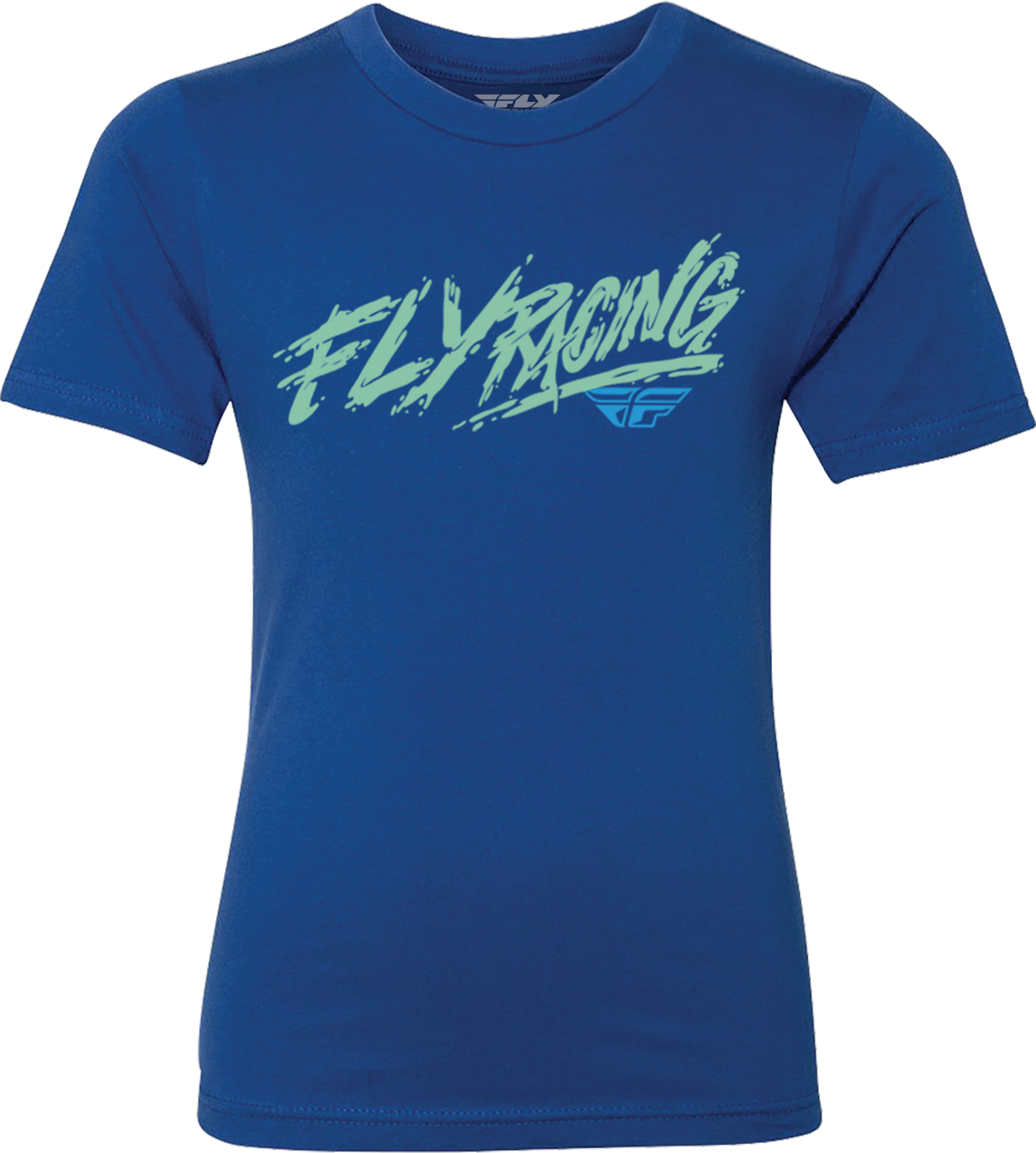 Fly Racing Youth Fly Khaos Tee Blue Ym 352-0021YM