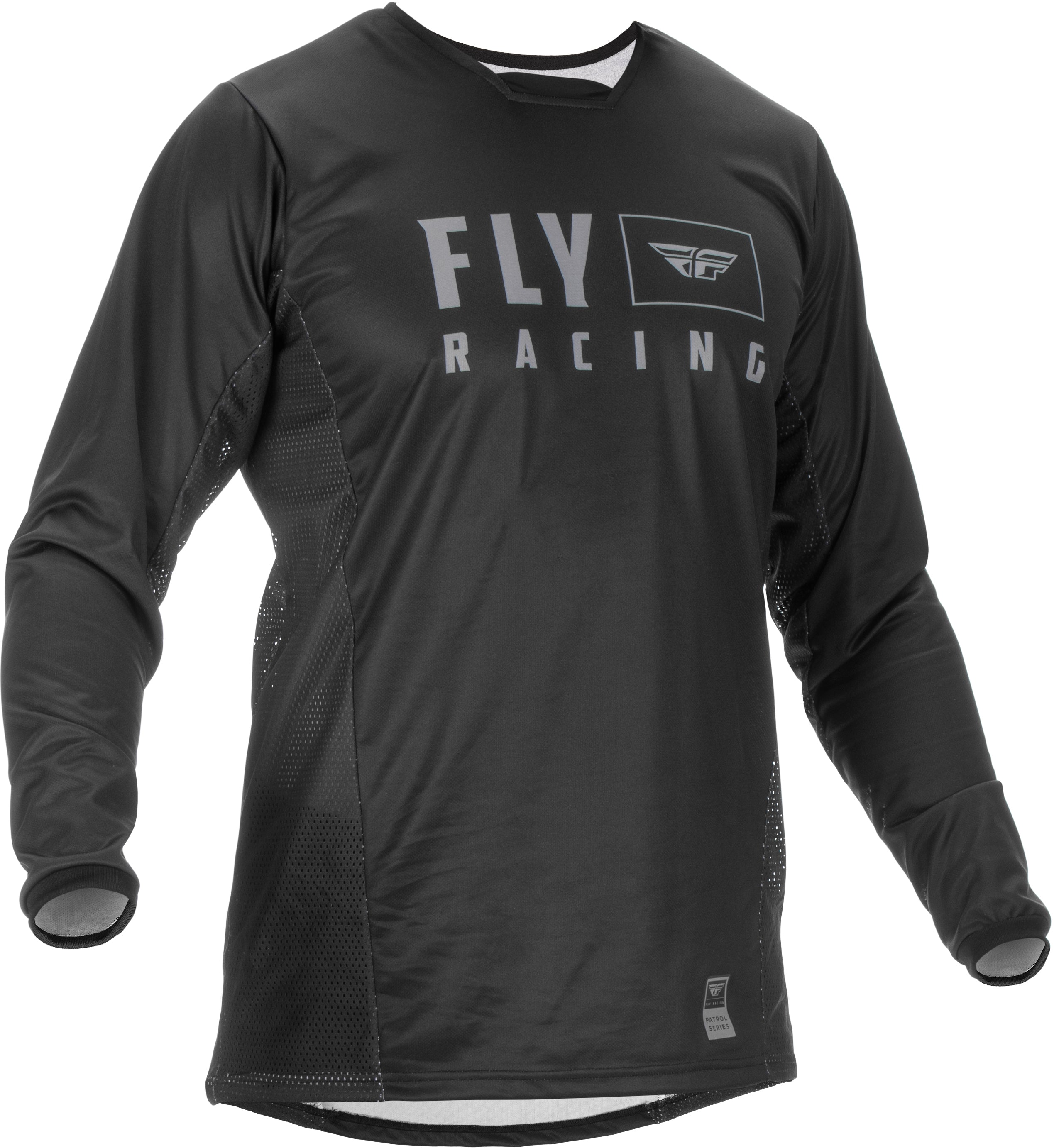 Fly Racing Patrol Jersey Black Lg 375-650L