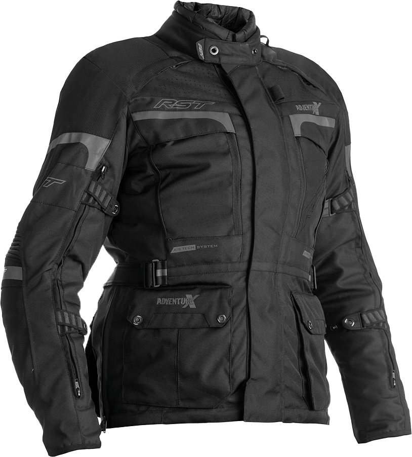 RST Ladies Pro Series Adventure-X Ce Jacket Blk/Blk Textile Lg 556-2380014