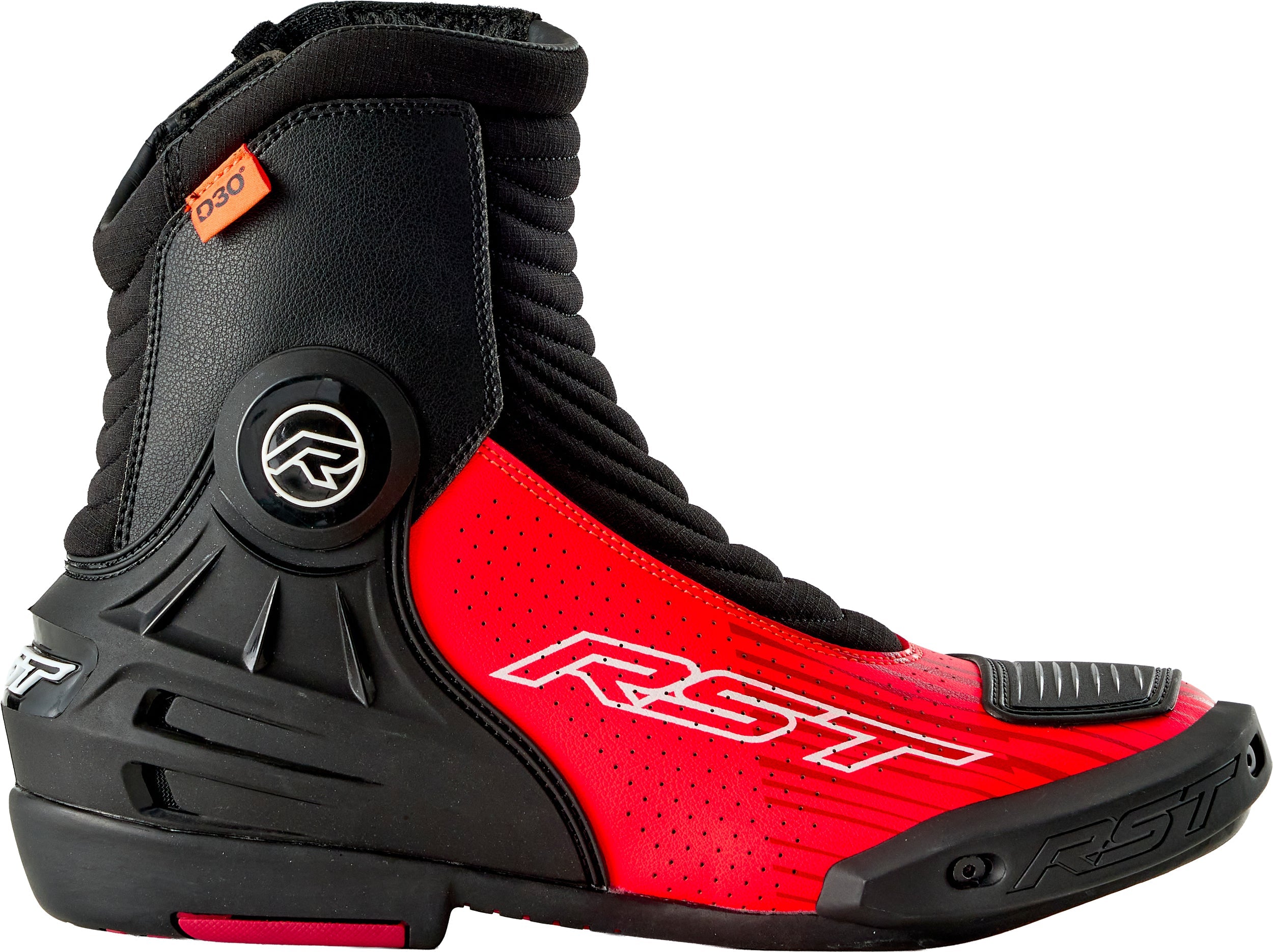 RST Tractech Evo D3o Short Boot Black/Flo Red 11.5 556-3697245