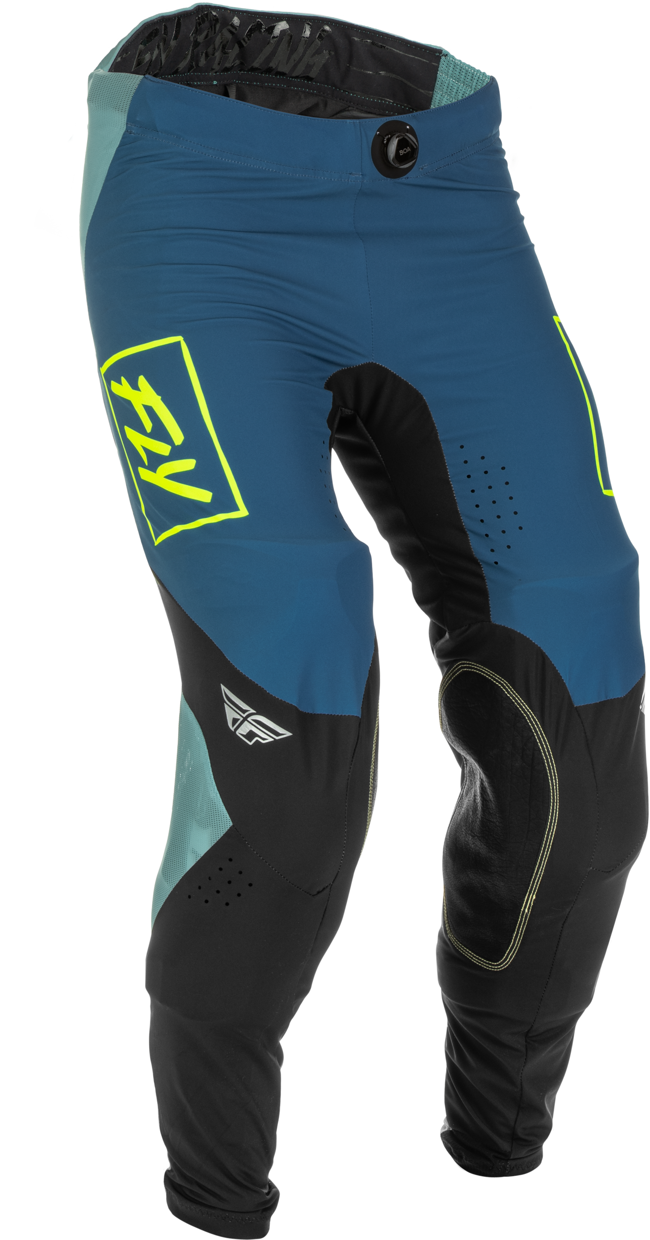 Fly Racing Lite Pants Grey/Teal/Hi-Vis Size 36 375-73136