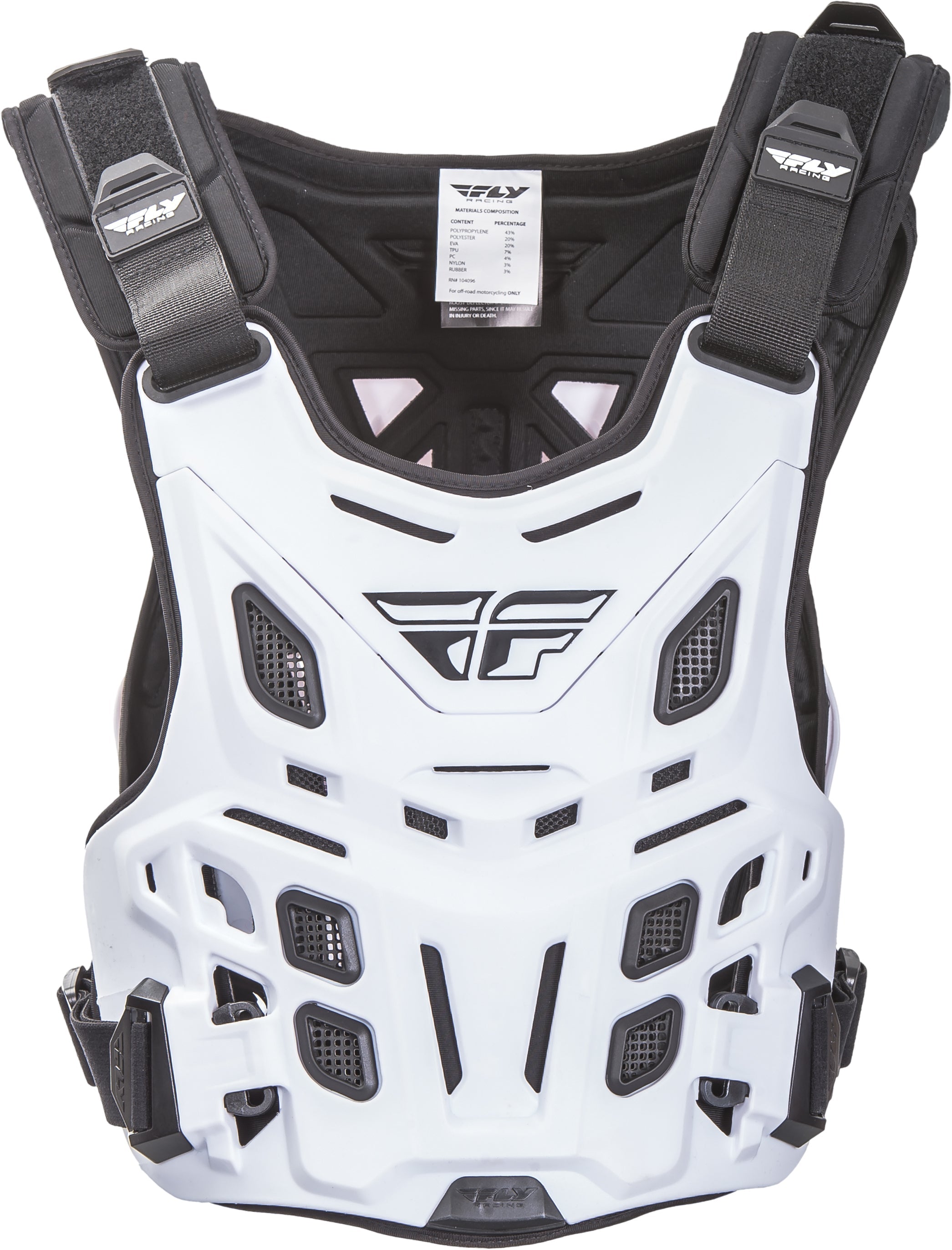 Fly Racing Revel Race Roost Guard White 36-16040