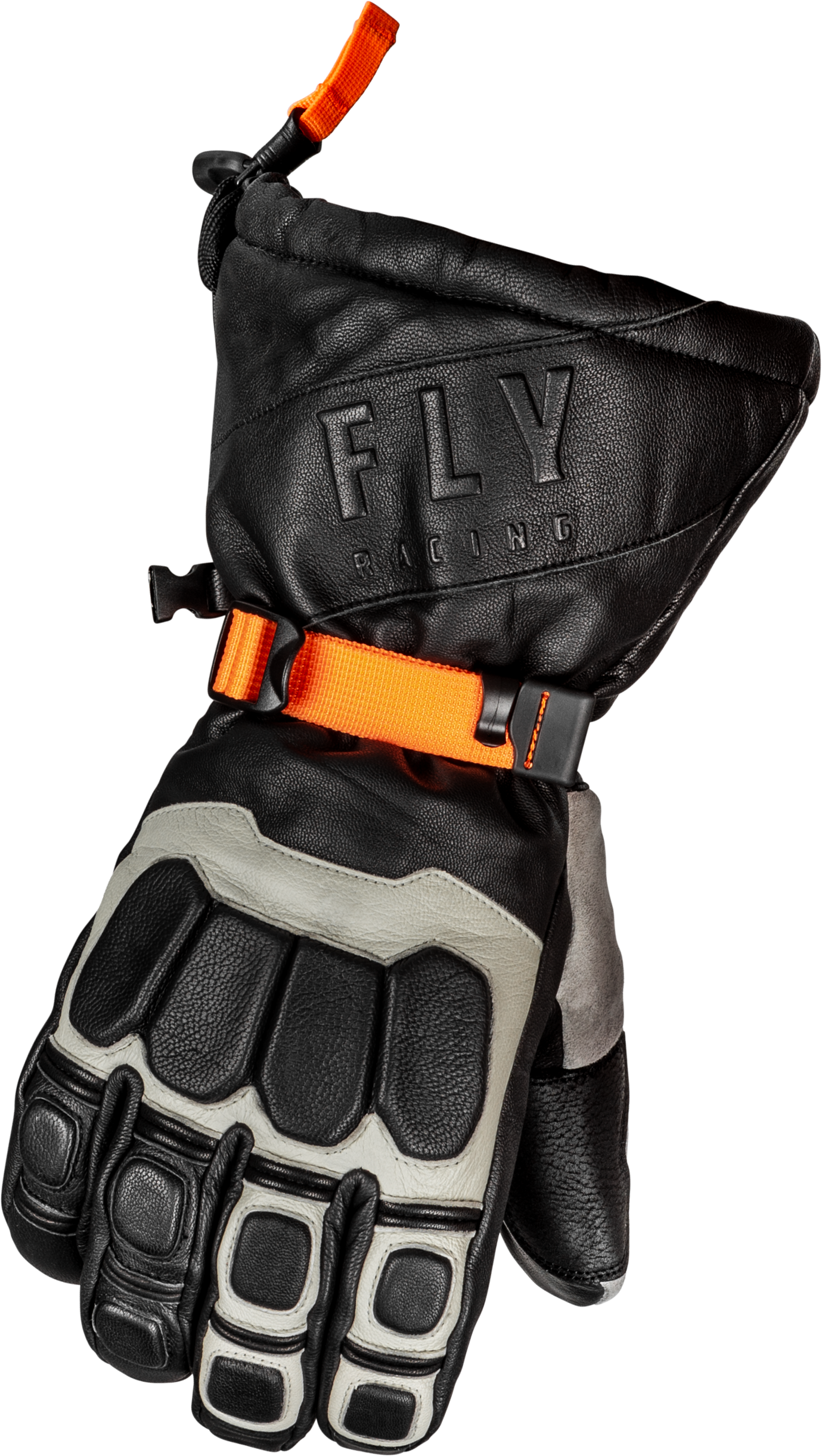 Fly Racing Glacier Gloves Black/Grey/Orange Xl 363-3942X