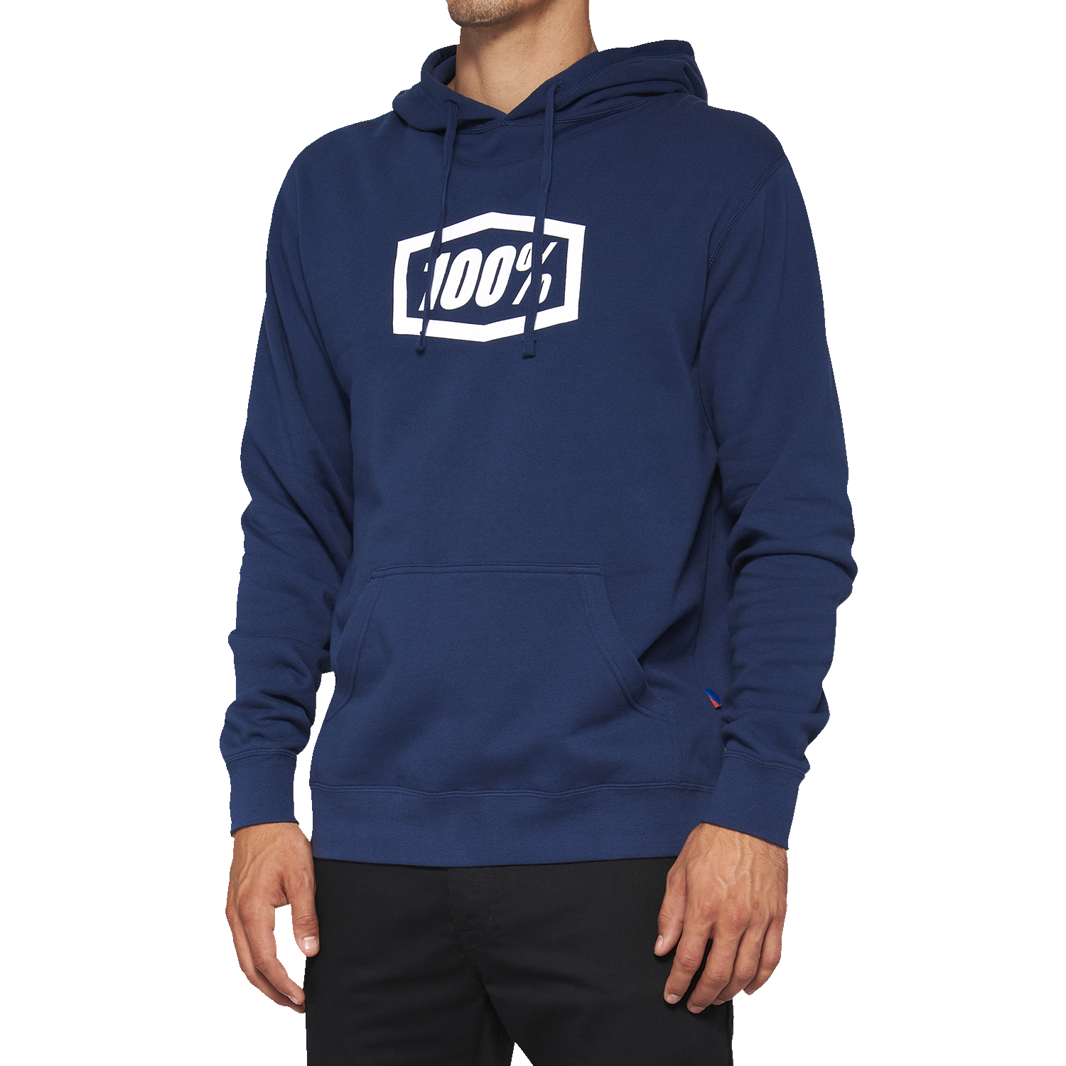 100% Icon Pullover Hoodie - Navy - XL 20029-00028
