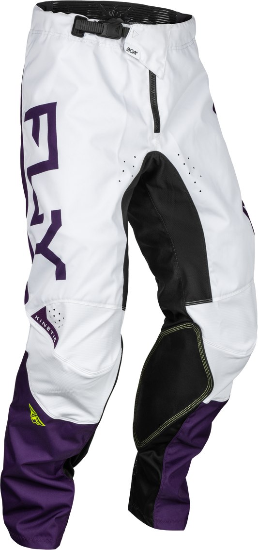 Fly Racing Kinetic Reload Pants Deep Purple/White/Hi-Vis Sz 28 377-53128
