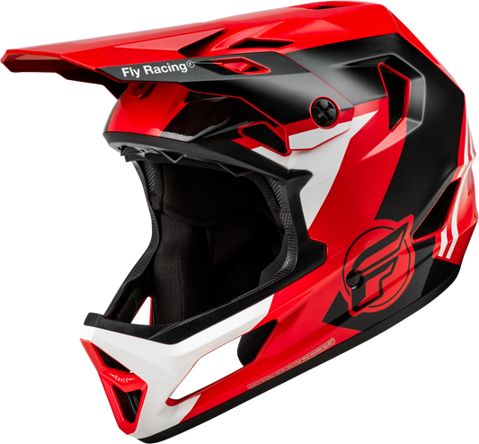 Fly Racing Youth Rayce Bicycle Helmet Red/Black/White Yl 73-3611YL
