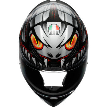 AGV K1 S Helmet - Lyzard - Matte Black/Gray/Red - Medium 2118394003-044-M