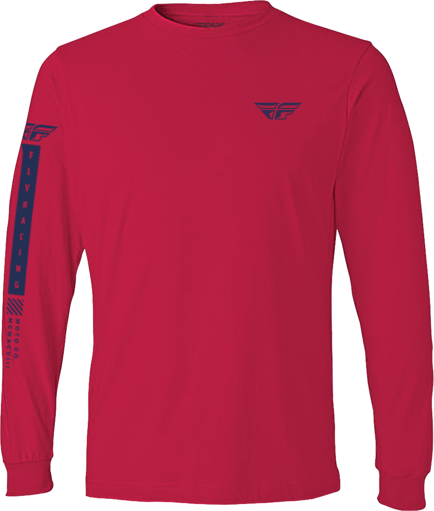 Fly Racing Fly Tribe Long Sleeve Tee Red/Blue Md 352-4166M