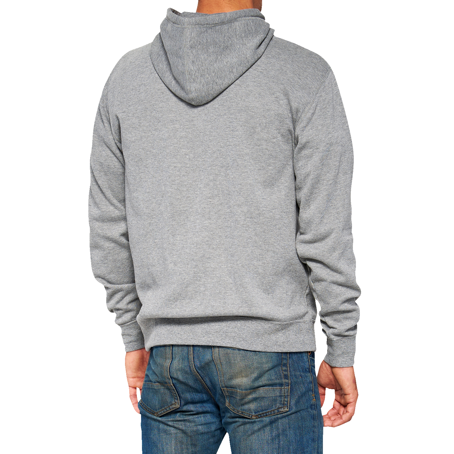 100% Icon Pullover Hoodie - Gray - Large 20029-00017