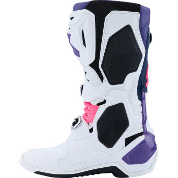 ALPINESTARS Tech 10 Boots - White/Violet/Navy/Pink Fluorescent - US 14 / EU 49.5 2010020-2780-14
