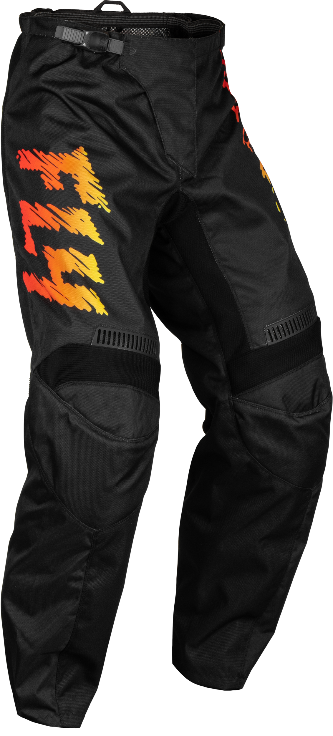 Fly Racing Youth F-16 Pants Black/Yellow/Orange Sz 20 377-23120