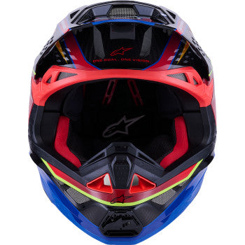 ALPINESTARS Supertech M10 Helmet - MIPS® - Era - Gloss Blue/Red/Yellow Fluo - Medium 8301223-7356-M