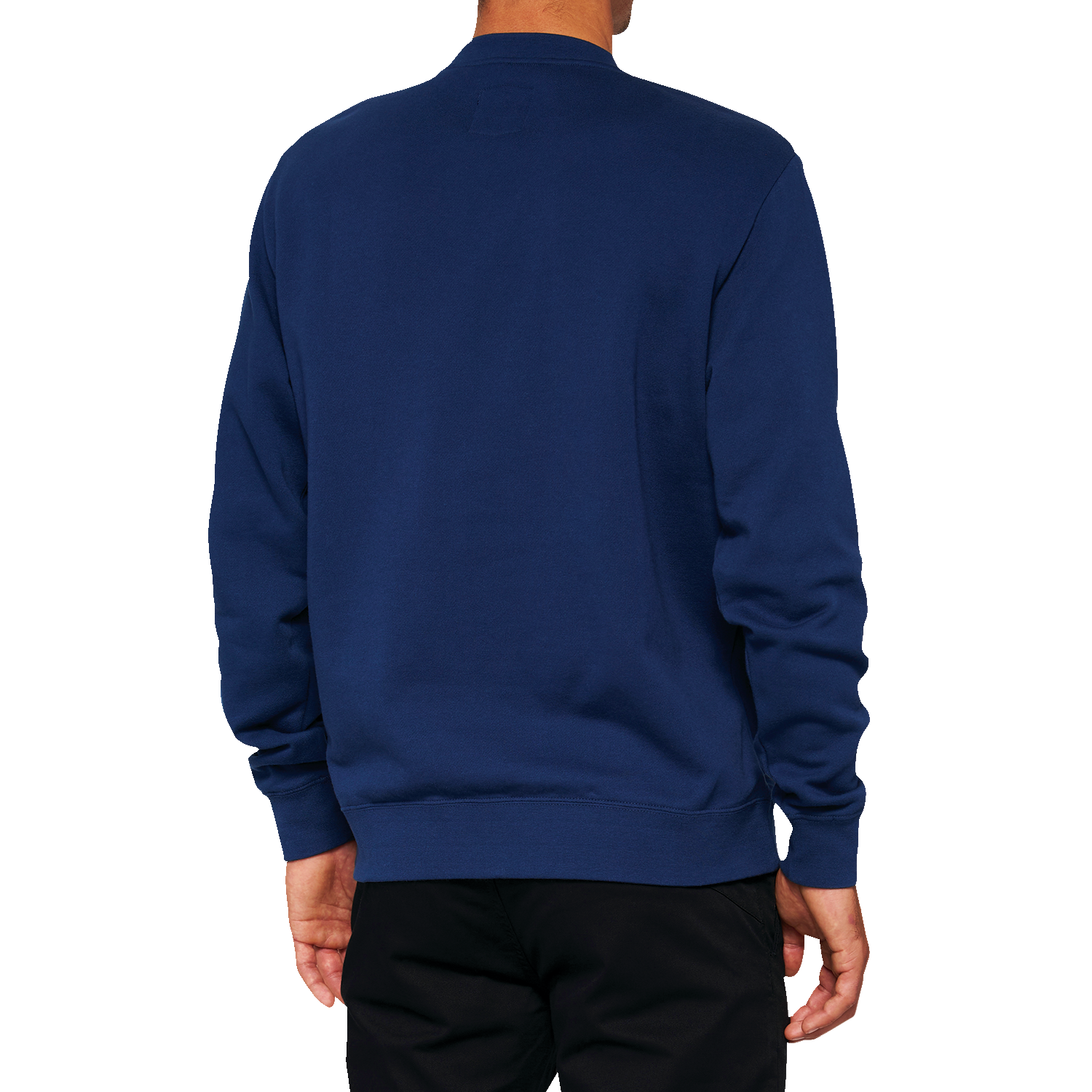 100% Icon Long-Sleeve Fleece Sweatshirt - Navy - XL 20026-00018