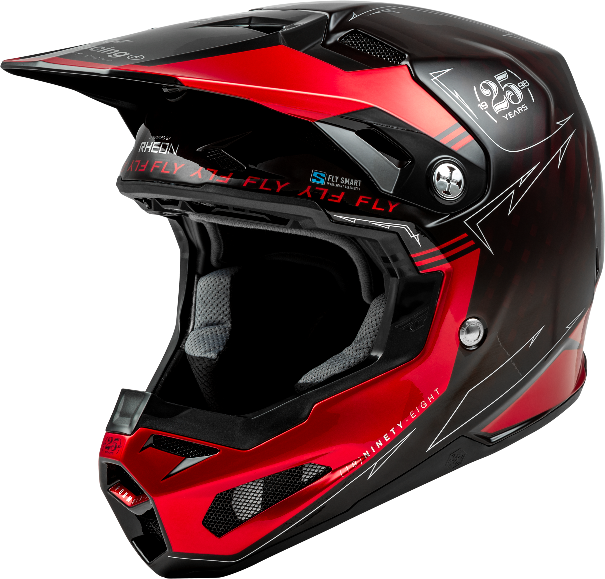 Fly Racing Formula S Carbon Legacy Helmet Red Carbon/Black Md 73-4447M