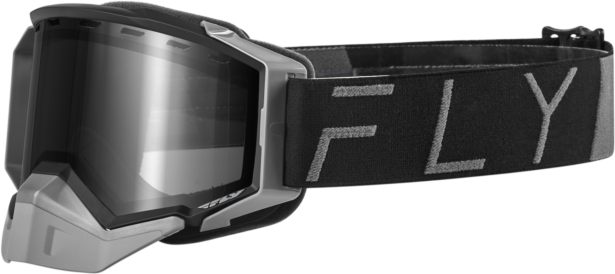 Fly Racing Zone Pro Snow Goggle Black/Gry W/ Polarized Smoke Lens 37-50340