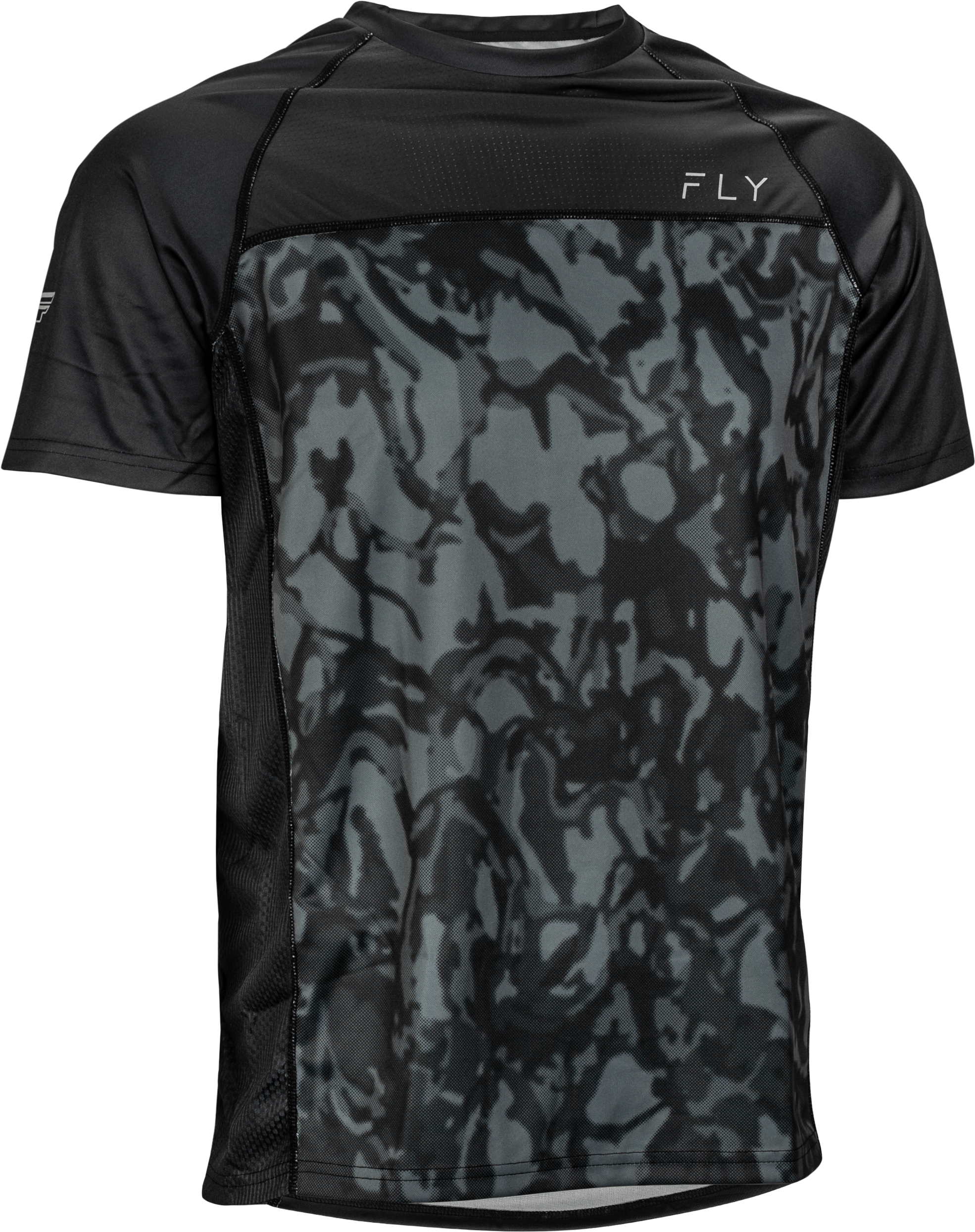 Fly Racing Super D Jersey Dark Grey Camo/Black Lg 352-8140L