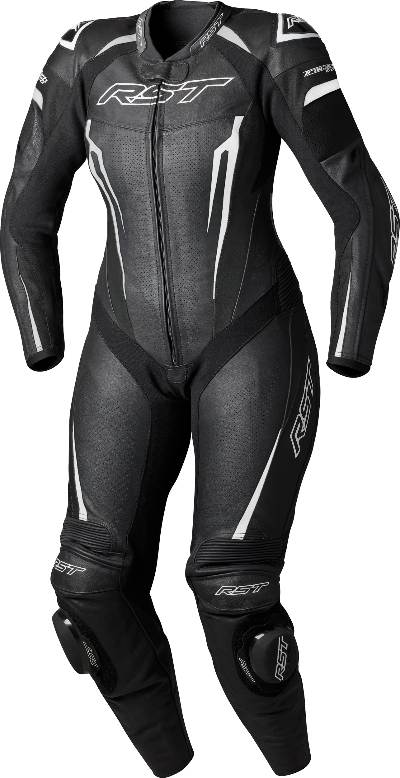 RST Womens Tractech Evo D3o Suit Black/White Leather 3xl 556-3706020
