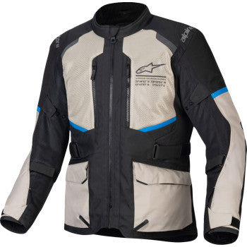 ALPINESTARS Andes Air Drystar® Jacket - Black/Laurel Gray/Bright Blue - Small 3207924-1479-S