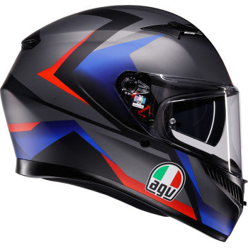 AGV Helmet K3 Striga Matte Black/Blue/Red Lg 2118381004-024-L