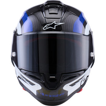 ALPINESTARS  Supretech R10 Helmet - 22.06 - Arius - Gloss Black/White/Blue - XL 8203926-1647-XL