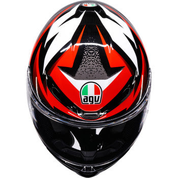 AGV Helmet K6 S Braven Black/Red/White Md 2118395016-029-M