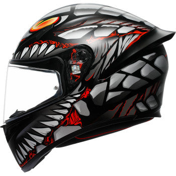 AGV K1 S Helmet - Lyzard - Matte Black/Gray/Red - Medium 2118394003-044-M
