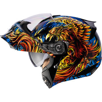 ICON Threshold™ Modular Helmet - Burn Birdie Burn - Blue - 2XL 0100-2726