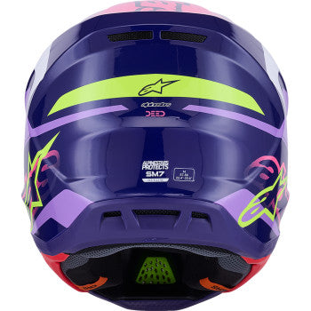 ALPINESTARS SM7 Helmet - Deed - Gloss Purple/Pink - Small 8302426-3142-S