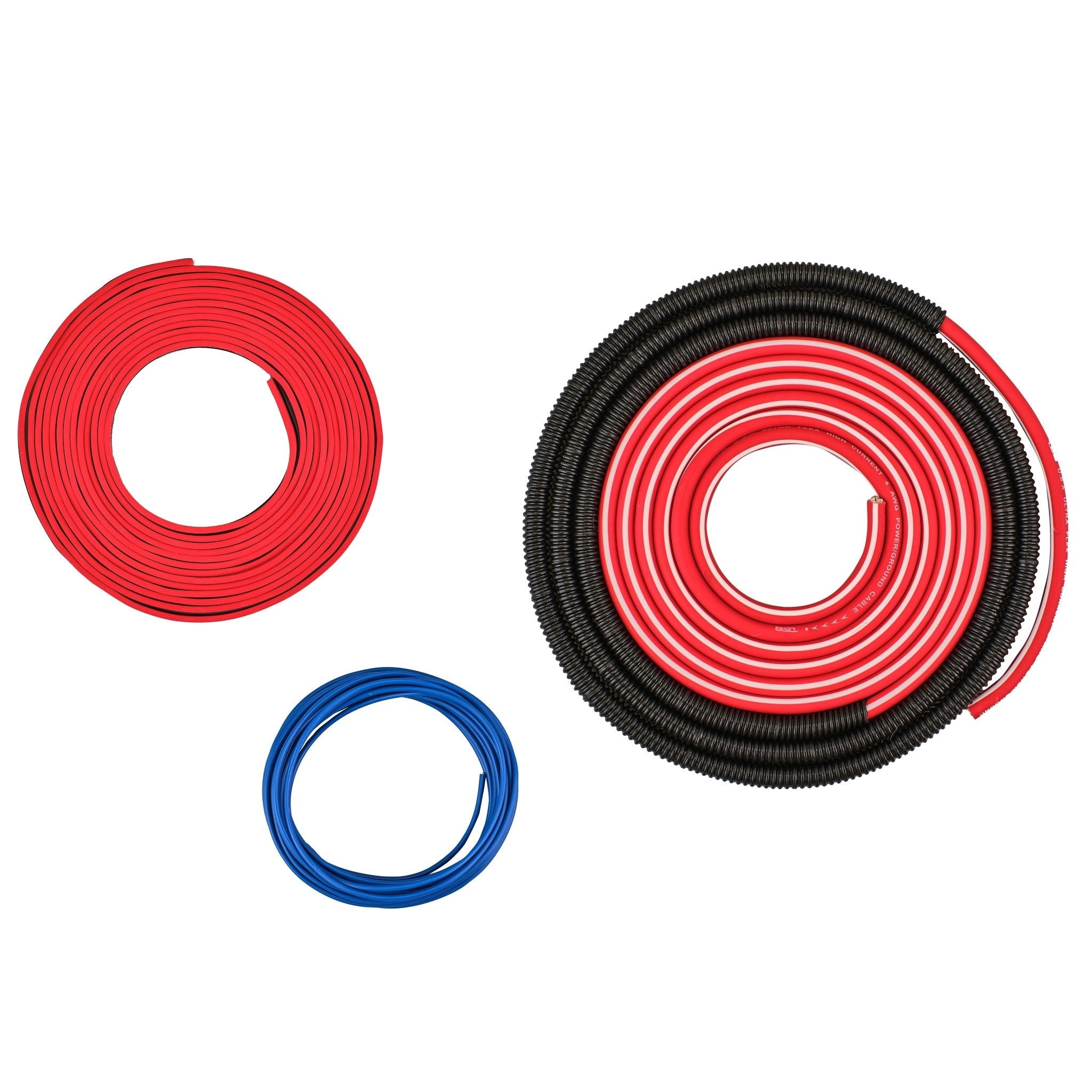 4-GA Amplifier Installation Wiring Kit - Red