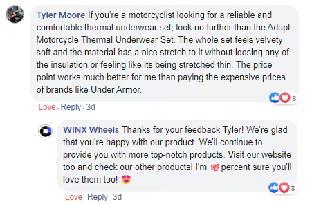 Adapt Motorcycle Thermal Underlayer Testimonial 2