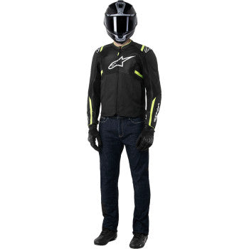 ALPINESTARS T-SPS Air v2 Jacket - Black/Yellow Fluo - 4XL 3301025-155-4XL