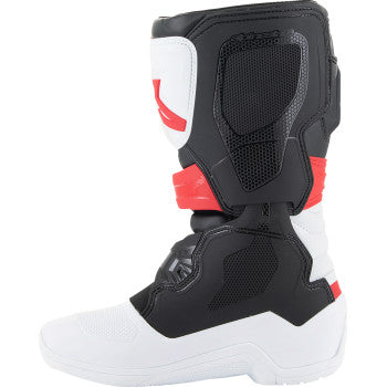 ALPINESTARS Youth Tech3S Boots - White/Black/Red - US 4 2014024-2030-4