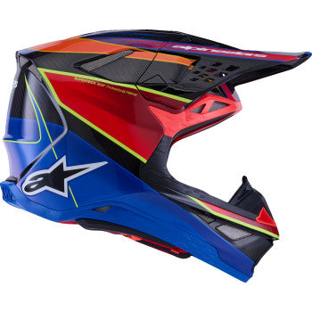 ALPINESTARS Supertech M10 Helmet - MIPS® - Era - Gloss/Blue/Red/Yellow Fluo - Large 8301223-7356-L
