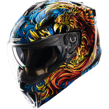 ICON Threshold™ Modular Helmet - Burn Birdie Burn - Blue - XS 0100-2721