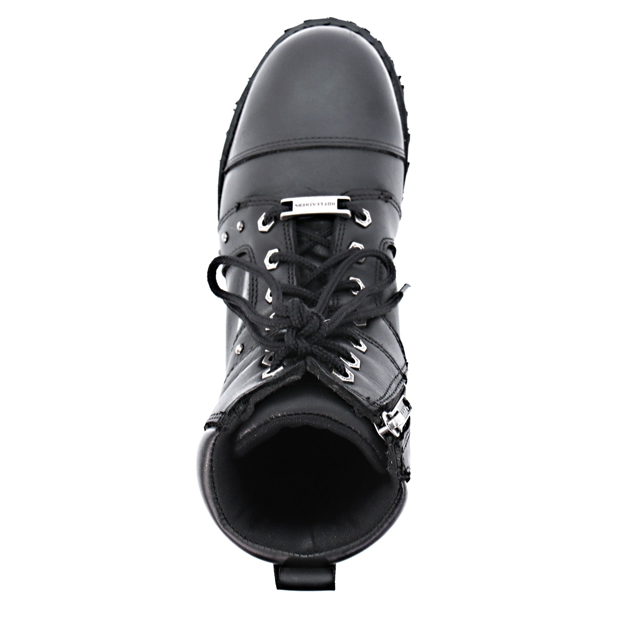 BTL1010 Ladies 7-inch-Tall Zip-Up/Lace-Up Studded Boots