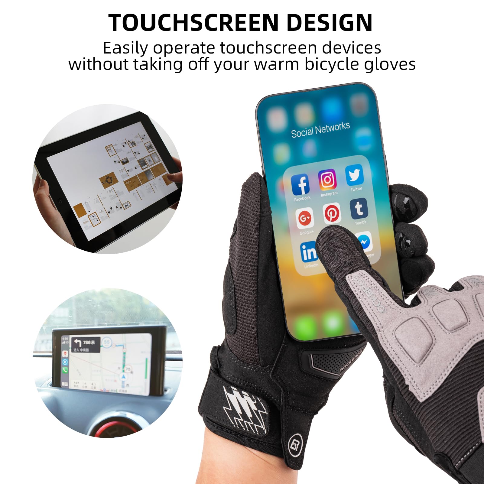 Cycling Gloves Spring Autumn Shock-Absorbing Gloves