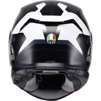 AGV Helmet K7 Glimpse Matte Black/White Md 2118399004-016-M